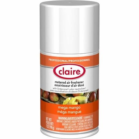 Claire Air Freshener, Metered, Mega Mango, 7 oz, 12PK CGCCL116CT